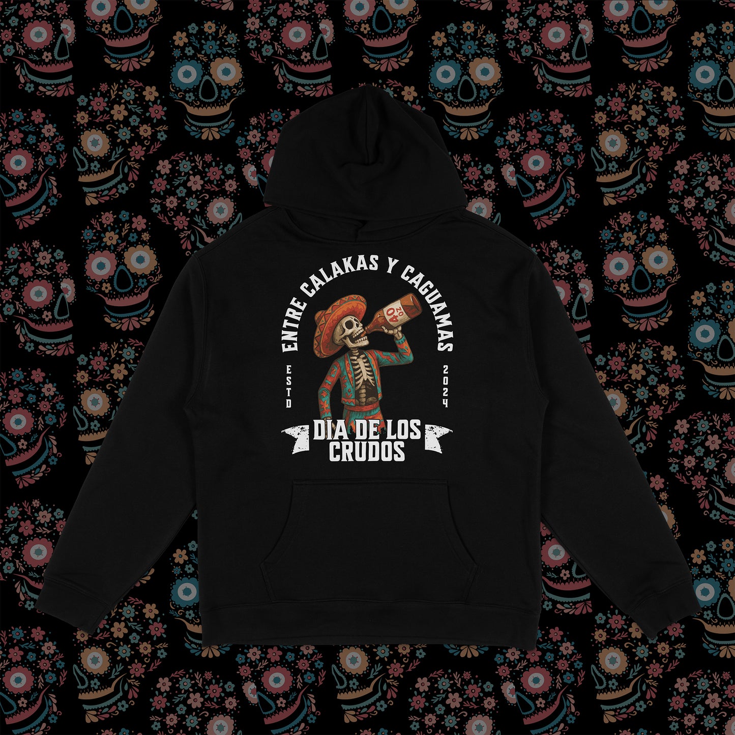 Dia de los Crudos Men’s Tee – Entre Calakas y Caguamas