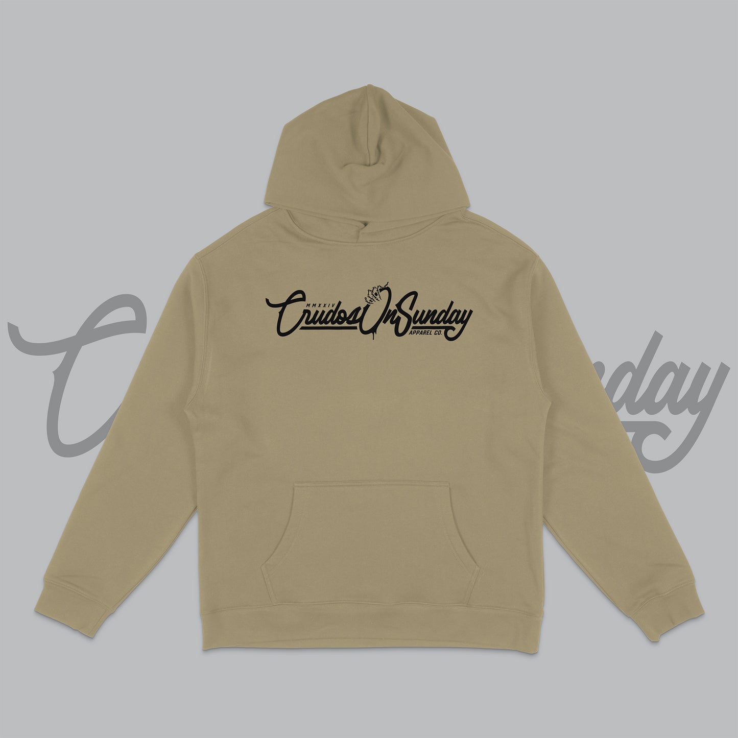 Heritage Script Hoodie - Khaki