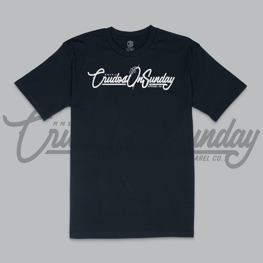 Heritage Script Tee – Men’s (Navy)