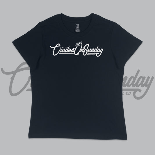 Heritage Script Tee – Women’s (Navy)