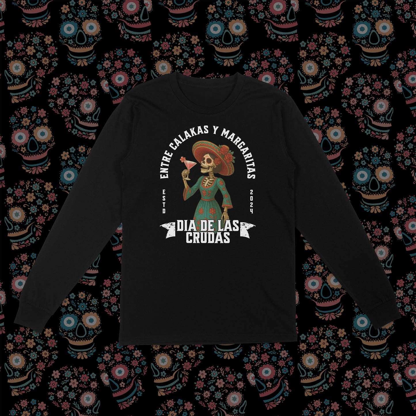 Día de las Crudas Women’s Tee – Entre Calakas y Margaritas